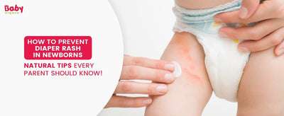 How to prevent diaper rash in newborns with Ayurvedic care – blog banner by BabyOrgano