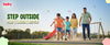 Family and kids playing outdoor games in park – step outside, play, laugh, repeat – joyful outdoor fun activity 2025