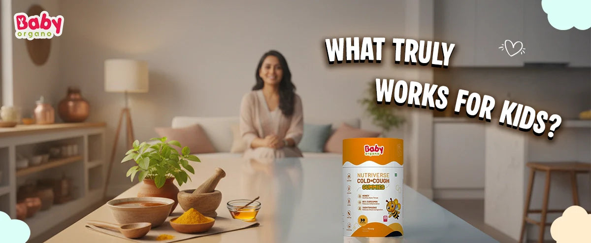 Home Remedies vs Ayurvedic Products for Kid’s Cold & Cough - What Actually Works?