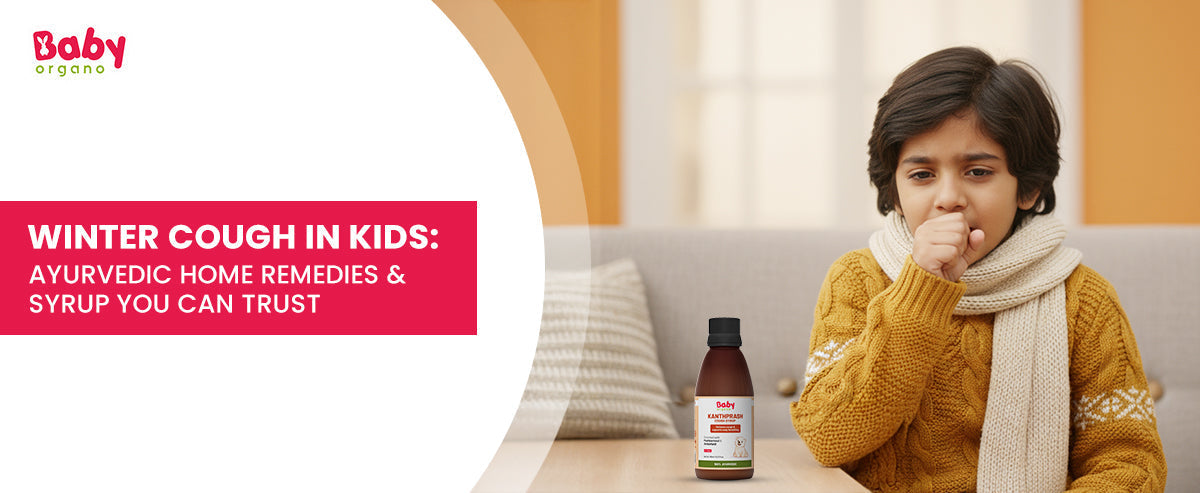 Winter cough in kids: Ayurvedic home remedies and trusted syrup for natural relief