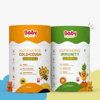 Nutriverse Gummies Combo | Cold & Cough Gummies | Immunity Gummies | Support Immunity & Cold Relief