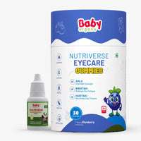 Immunity Plus Eye Care Combo | Nutriverse Eye Care Gummies + Baalprashan Swarnaprashan Drops