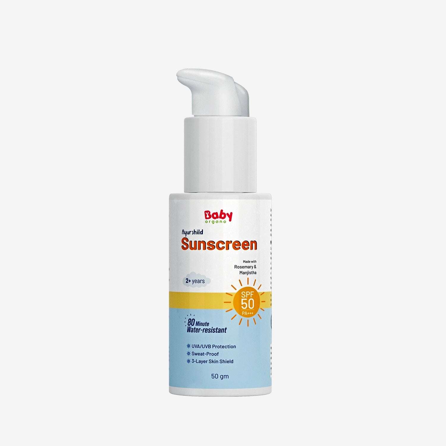 Complete Sun Protection | Ayurshild Sunscreen For Kids | 2+ Years