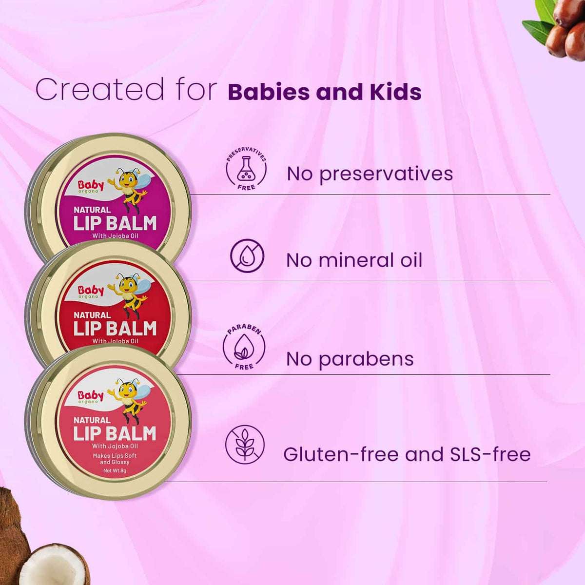 Heals Dry & Chapped Lips | Natural Lip Balm | 0-15 Years