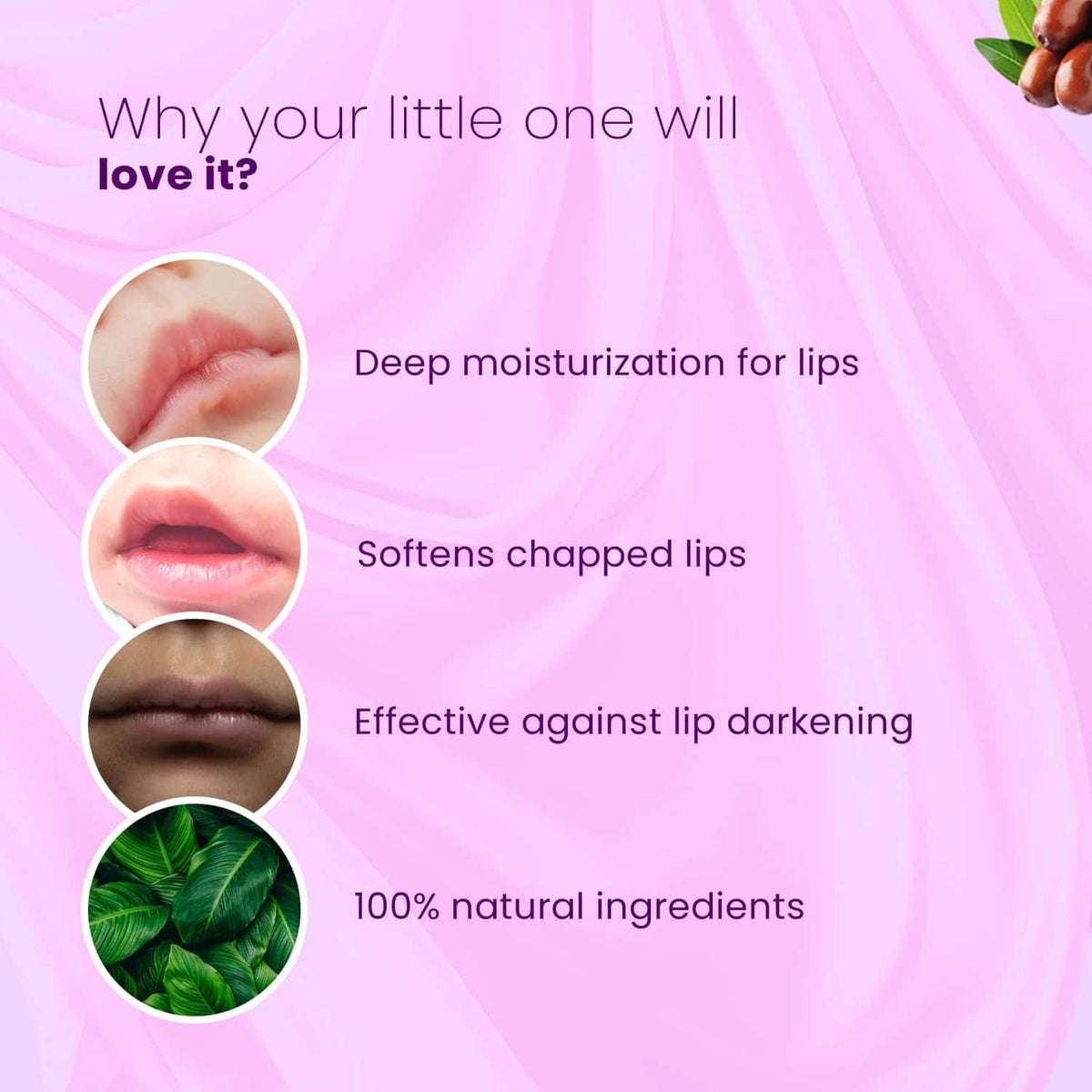Heals Dry & Chapped Lips | Natural Lip Balm | 0-15 Years