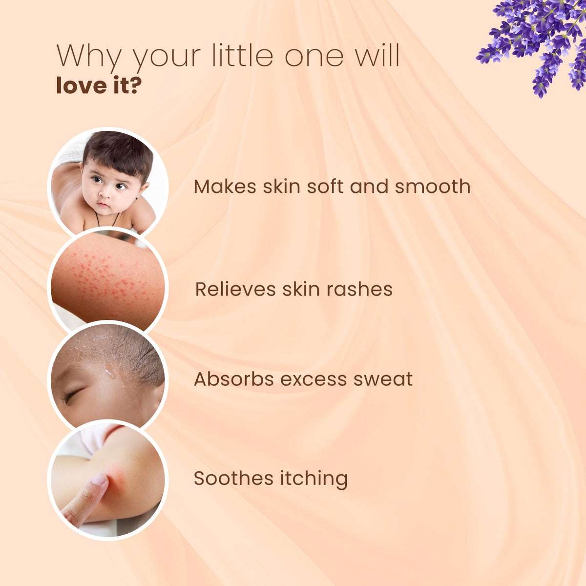 Benefits of BabyOrgano Soft & Ayurvedic Baby Powder