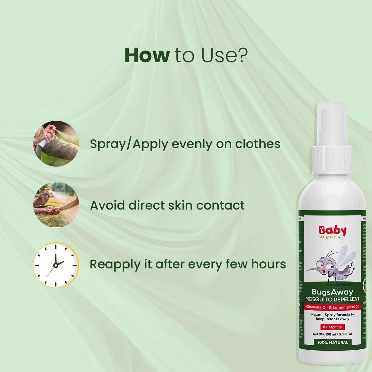 BugsAway Mosquito Repellent Spray | 6 Months +
