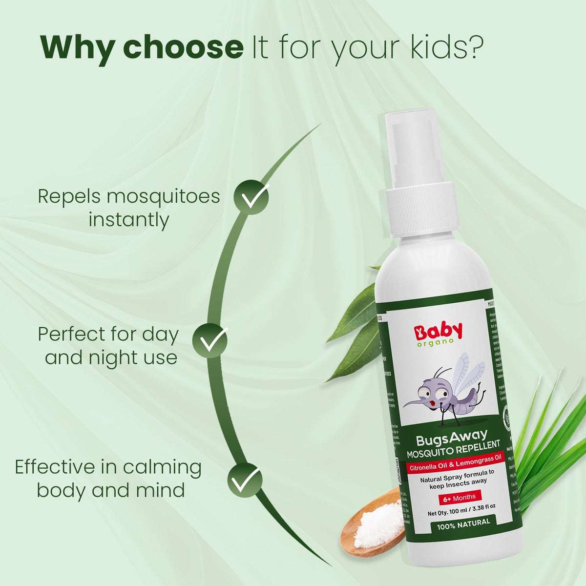 BugsAway Mosquito Repellent Spray | 6 Months +