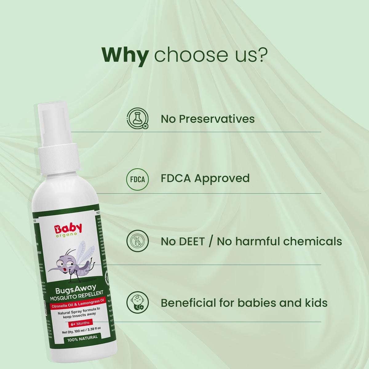 BugsAway Mosquito Repellent Spray | 6 Months +