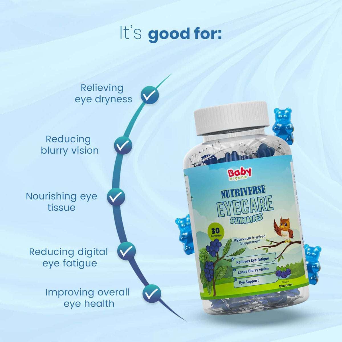 Complete Health Gummies Combo | Nutriverse Eye Care Gummies + Immunity Gummies + Cold & Cough Gummies
