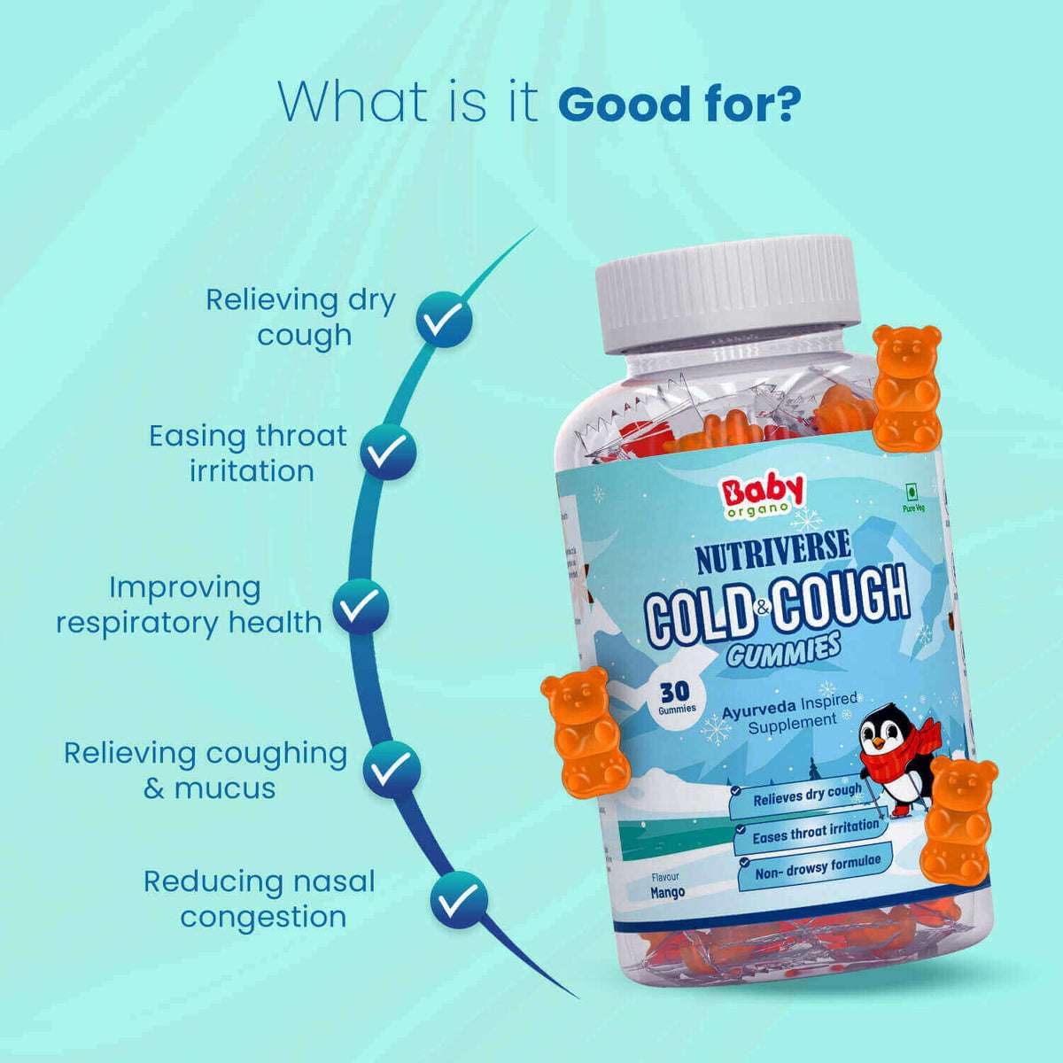 Cold Relief Combo | Nutriverse Cold & Cough Gummies + Natural Cold Relief Roll On