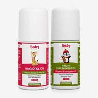 Kid's Cough and Colic Roll On Combo | Cold Roll on (40ml) + Hing Roll on (40ml)