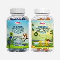 Eye & Immunity Wellness Duo | Nutriverse Eyecare Gummies | Nutriverse Immunity Gummies | Improved Eye Health | Strong Immunity