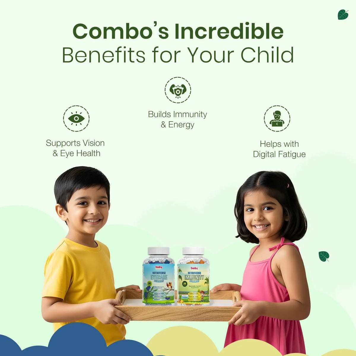 Eye & Immunity Wellness Duo | Nutriverse Eyecare Gummies | Nutriverse Immunity Gummies | Improved Eye Health | Strong Immunity