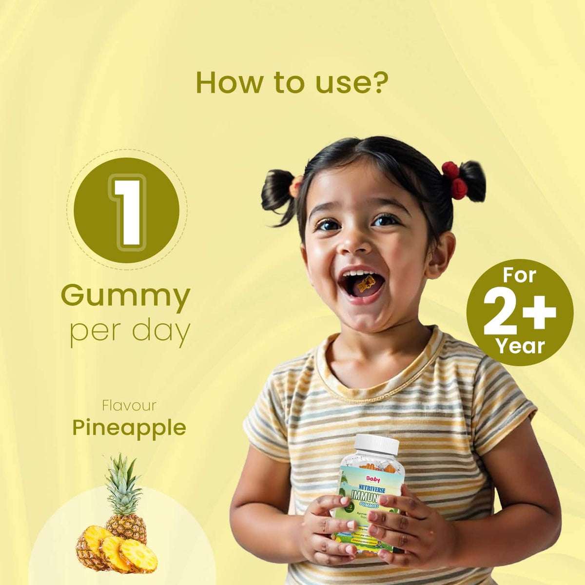 Boost Immunity | Nutriverse Immunity Gummies for Kids | 2 Years +