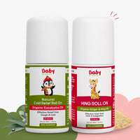 Kid's Cough and Colic Roll On Combo | Cold Roll on (40ml) + Hing Roll on (40ml)
