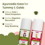 Kid’s Cough & Colic Roll-On Combo for Kids | Natural Cold Relief Roll-On (40ml) + Hing Roll-On (40ml)