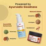 Nature’s Shield & Shine Skin Care Combo for Kids | Ayurshild Sunscreen + Natural Ubtan