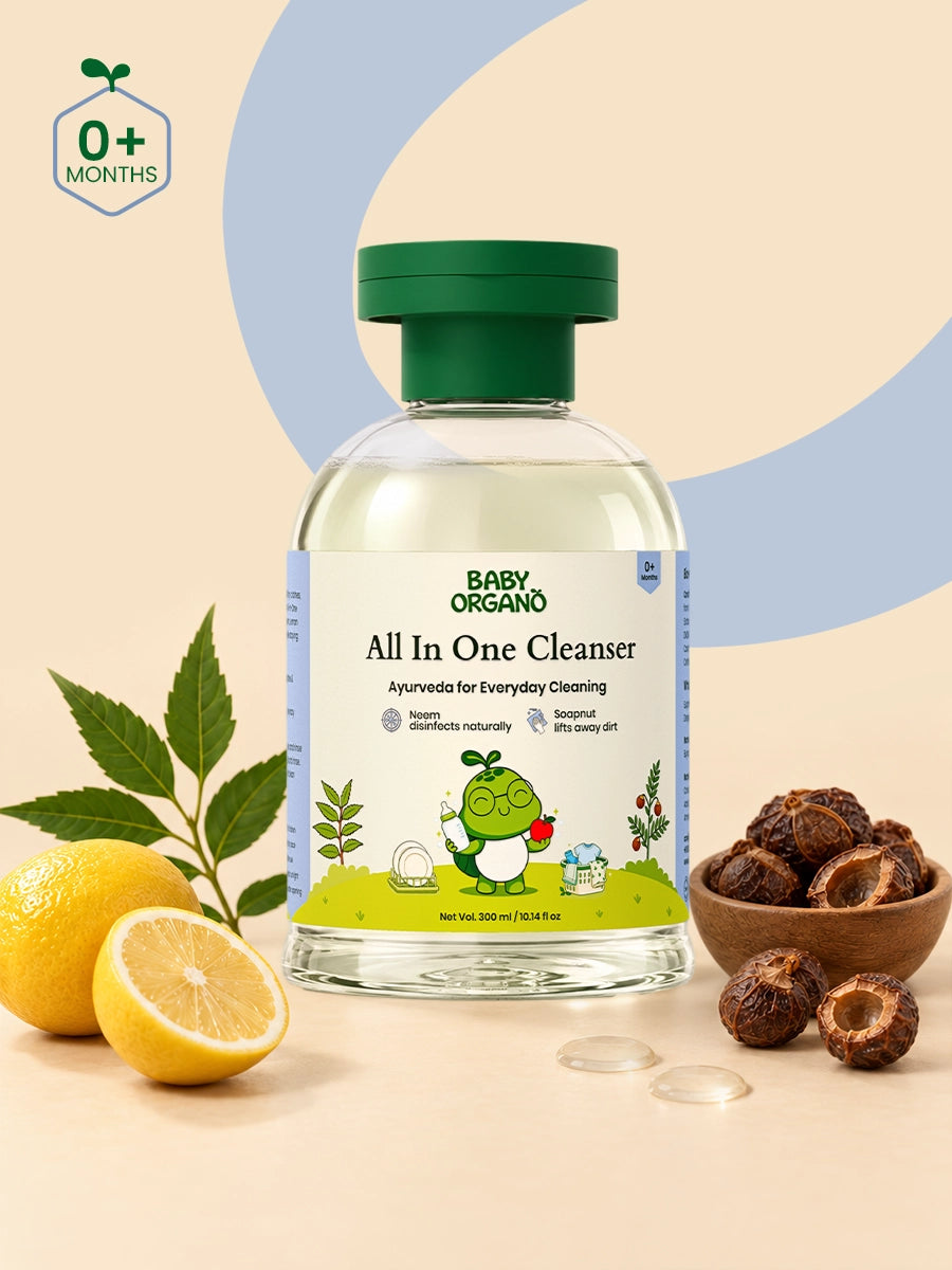 Natural Baby Liquid Cleanser – Safe for Fruits, Bottles, Clothes & Toys