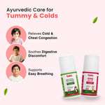 Kid’s Cough & Colic Roll-On Combo for Kids | Natural Cold Relief Roll-On (40ml) + Hing Roll-On (40ml)