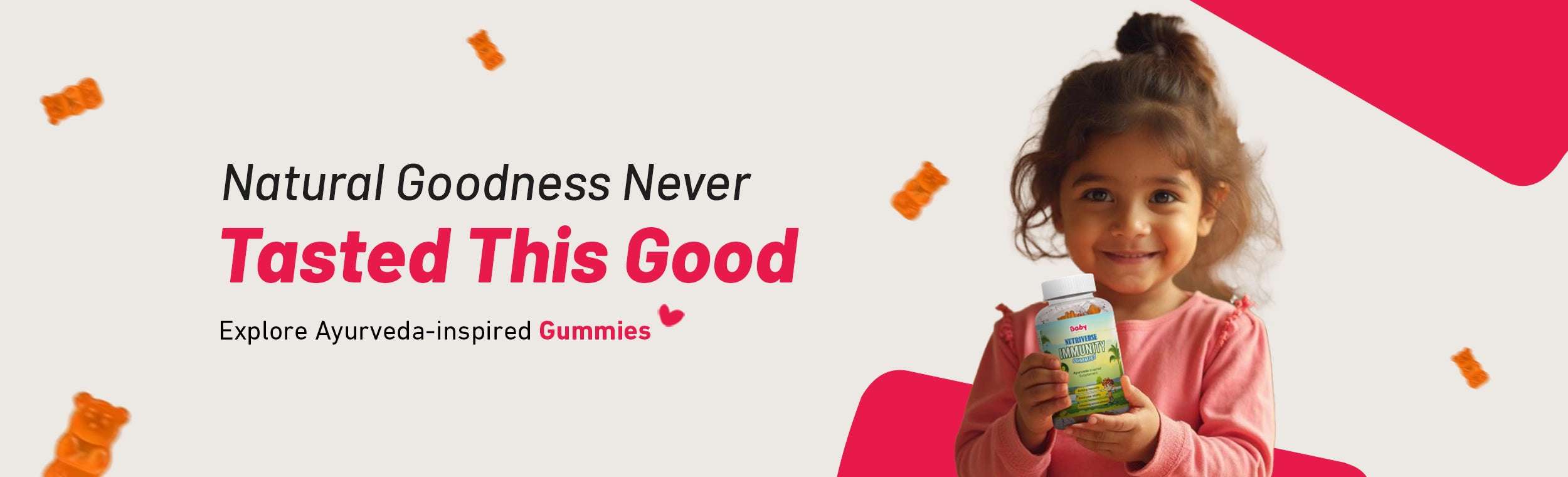 Natural Ayurvedic gummies for babies and kids by BabyOrgano