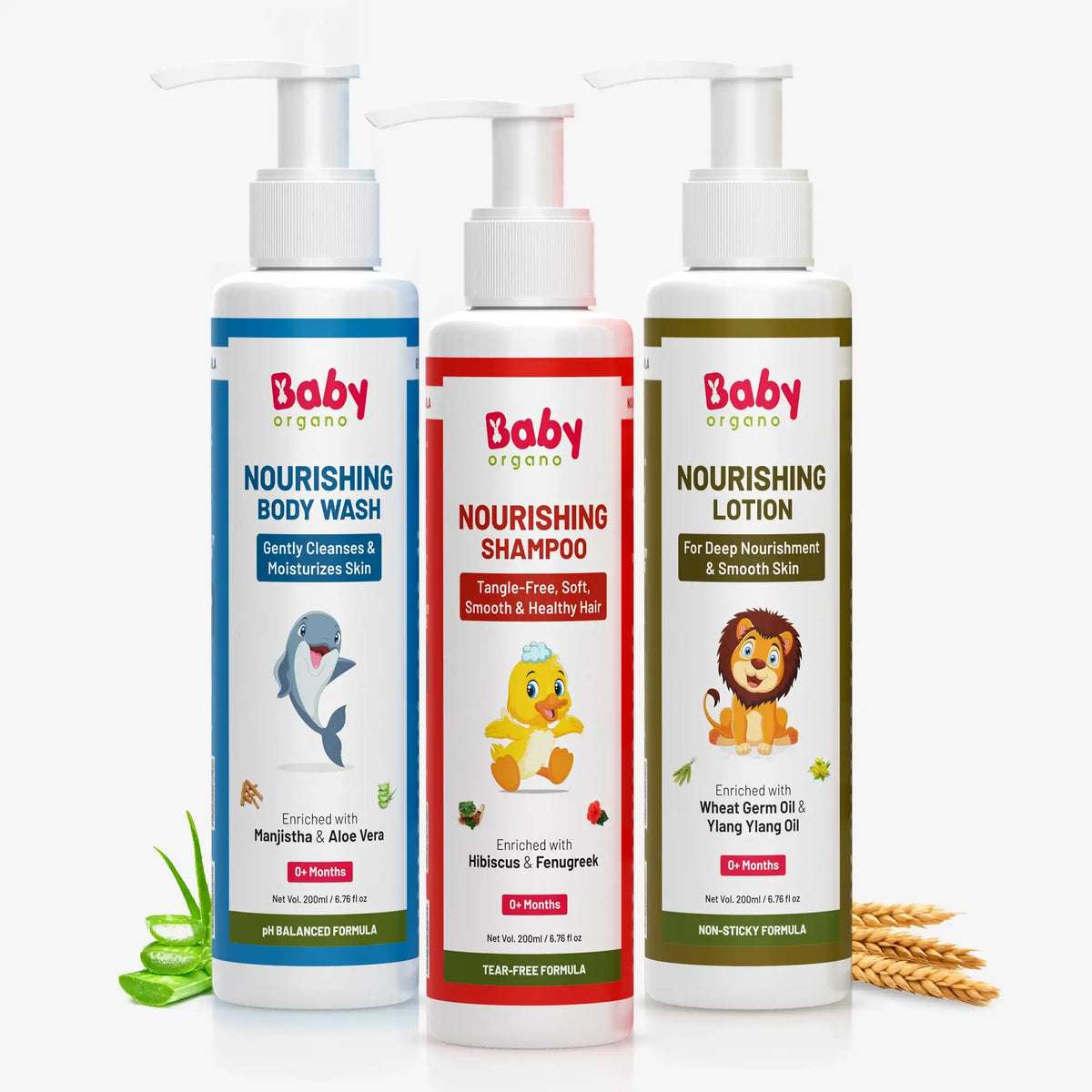 Baby’s Bath Care Combo | Body Wash + Shampoo + Lotion