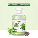 Natural baby liquid cleanser bottle with neem and soapnut ingredients.