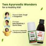 Natural Cold Shield Combo for Kids| Kanthprash Cough Syrup + Natural Cold Relief Roll-On