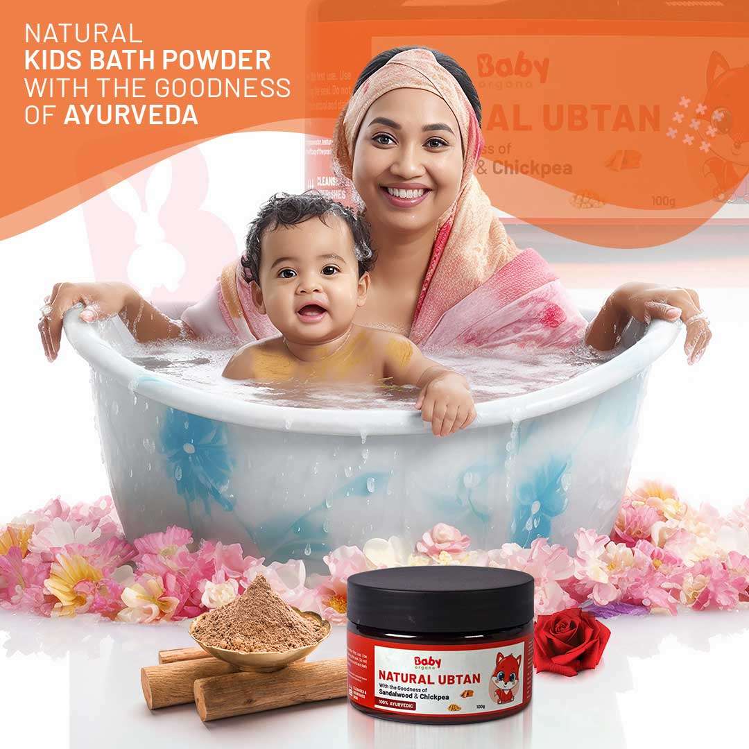 BabyOrgano Natural Ubtan | Skin Lightening and Tan Removal For Babies | Exfoliates dead skin cells | Safe for New Borns
