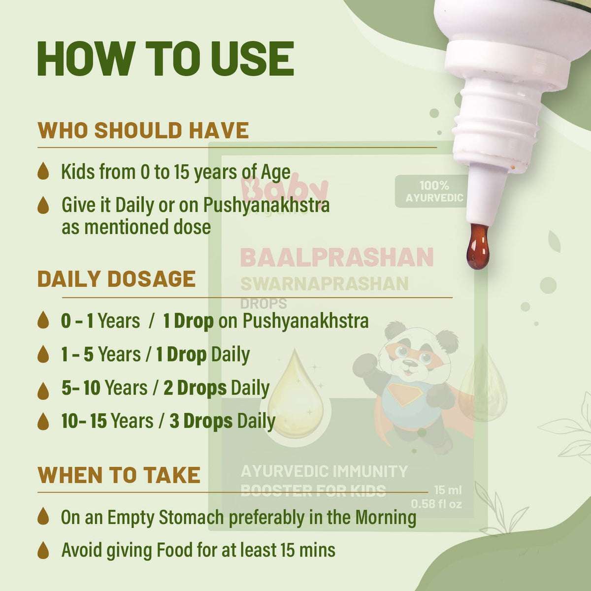 Best Brain Booster Combo For Kids | Swarnaprashan Drops (15ml) + Ayurvedic Brain Booster Shankhpushpi Syrup (200ml)