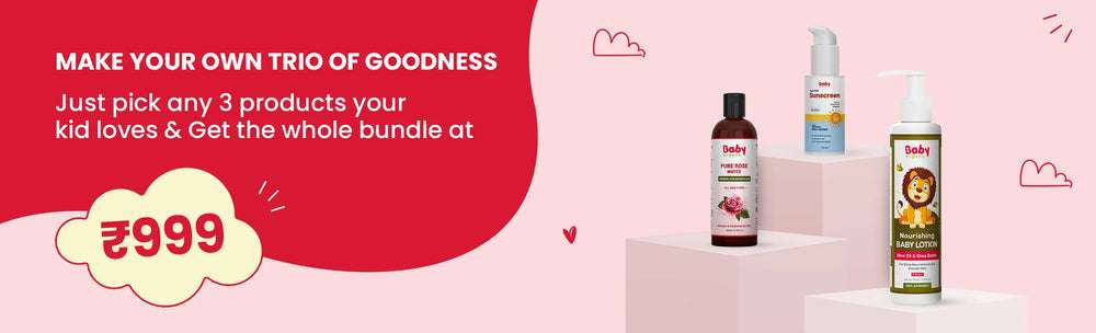 BabyOrgano ₹999 Combo Offer with Rose Water, Foaming Handwash, and Nourishing Baby Lotion - Pick Any 3 Products