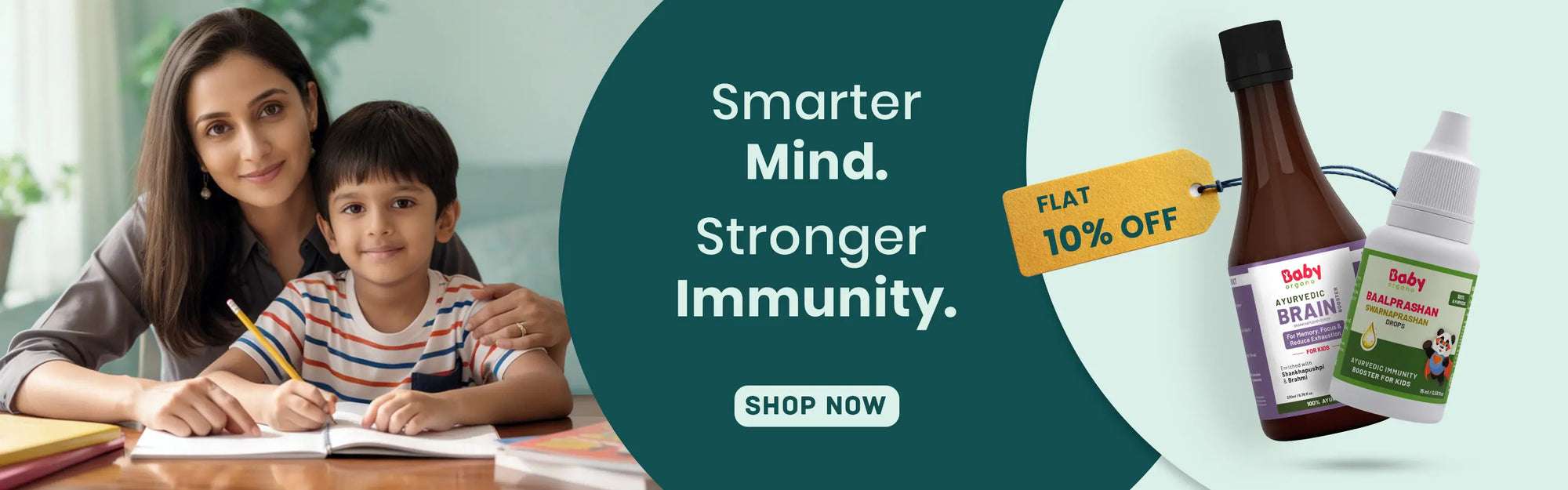 BabyOrgano Ayurvedic brain and immunity booster for kids with flat 10% discount offer