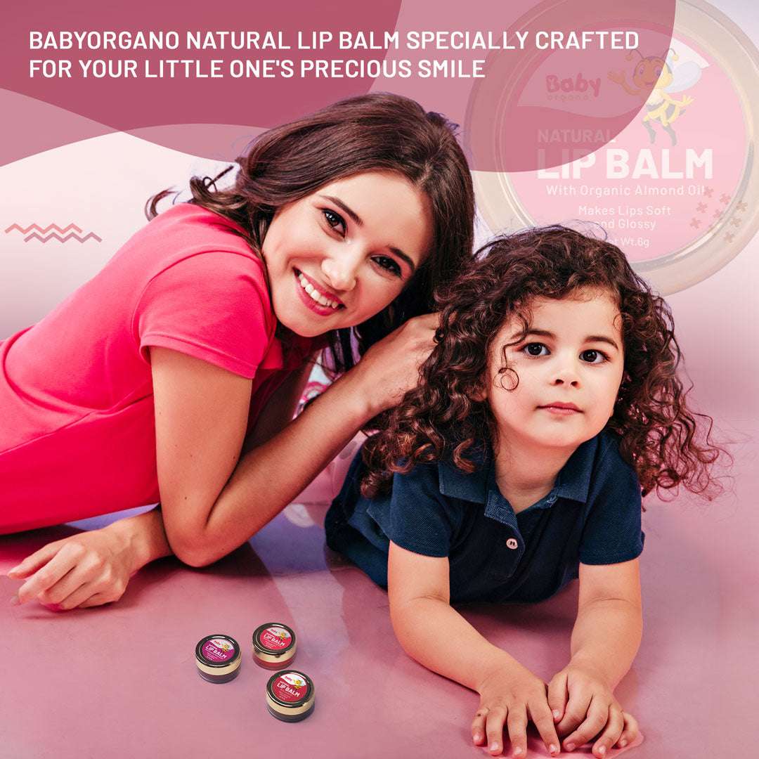 Babyorgano Natural Lip Balm for baby makes lips Soft and Smooth