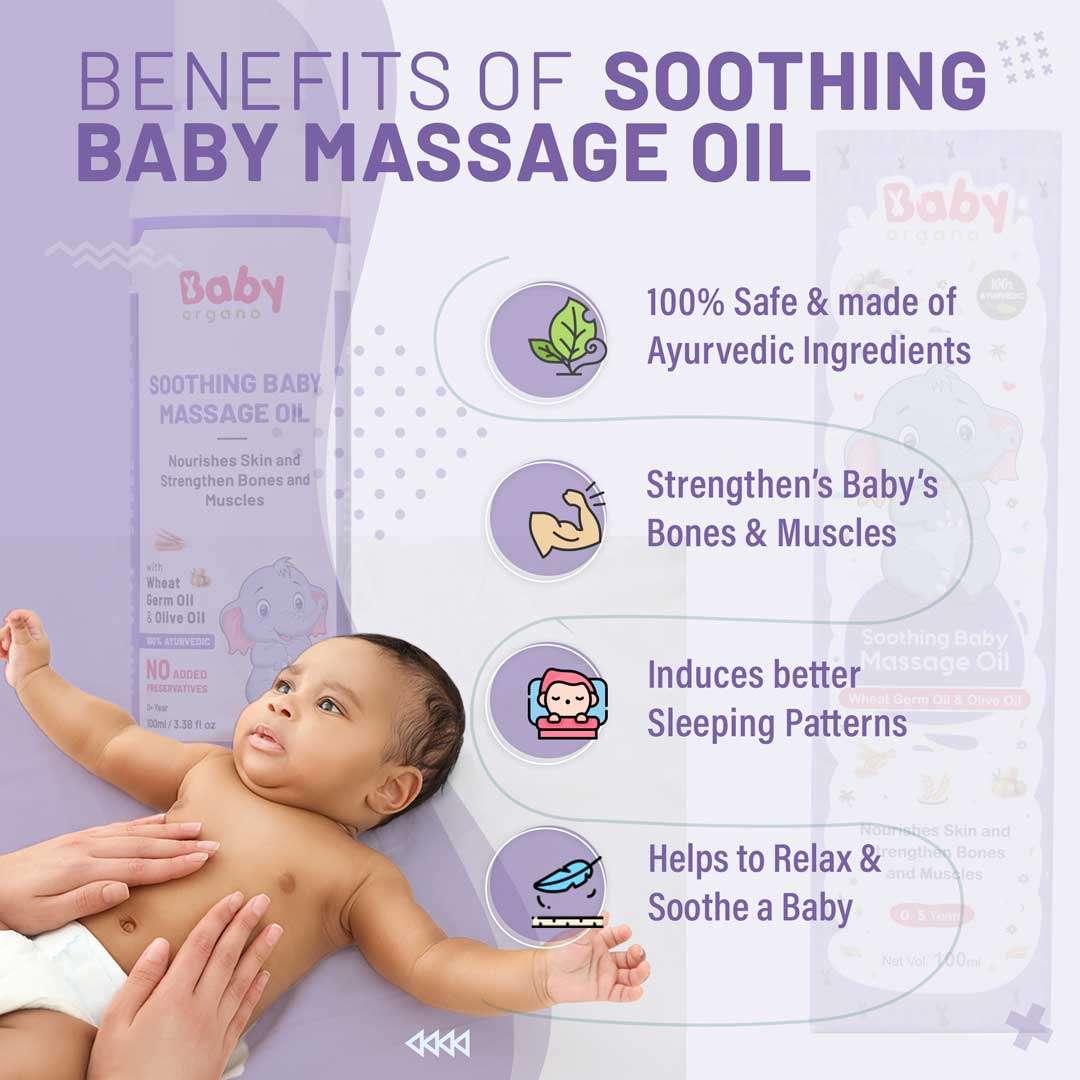 BabyOrgano Baby's Bath and Skin Care Super Saver Combo | Nourishing Baby Lotion + Baby Wash + Body Massage Oil | 100% Safe for Babies
