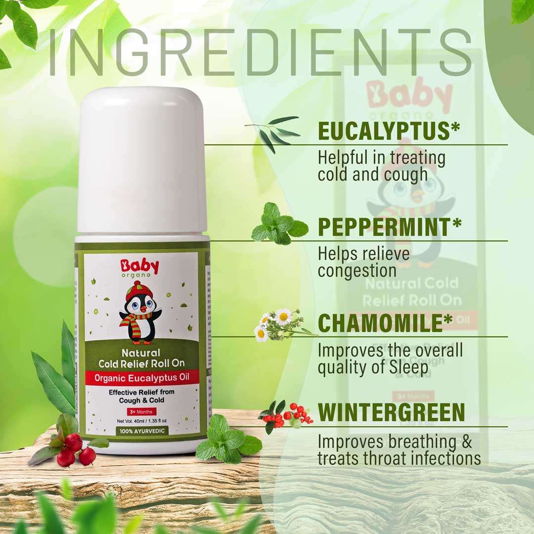 Kid's Cold and Cough Relief Combo | Cold Relief Roll on (40ml) + Sitopaladi Churna (100gm) | 100% Based on Ayurveda
