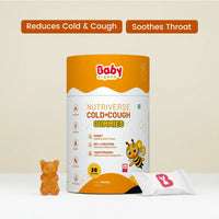 Nutriverse Cold and Cough Gummies | For Sore Throat and Coughing in Kids | 2+ Years