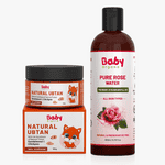 Skin Care Combo for Kids | Natural Ubtan + Pure Rose Water Combo