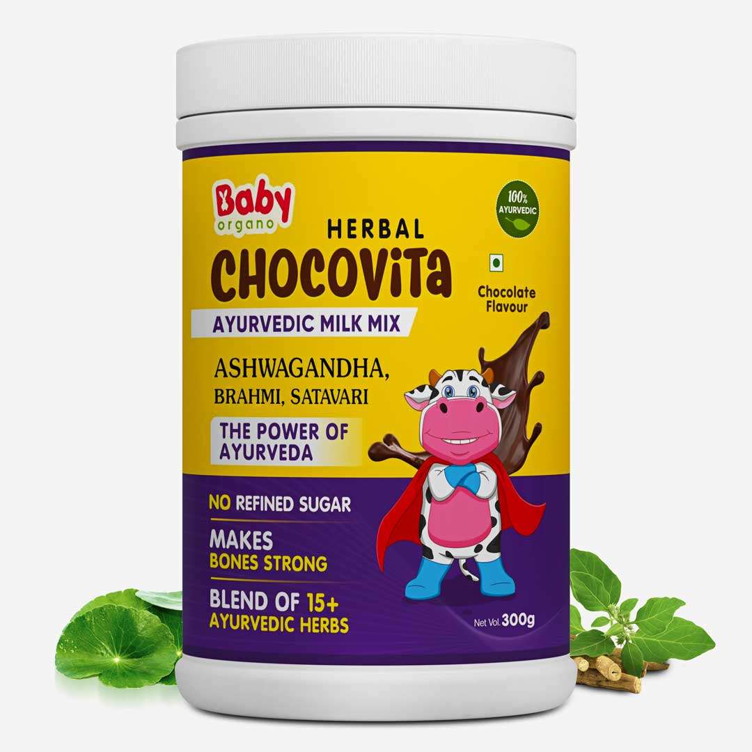 Babyorgano Herbal Chocovita Health and  Nutrition Drink Bottle of 300 GM