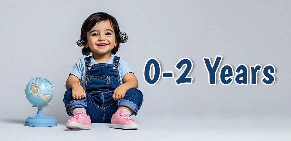 Essential baby care products for infants and toddlers aged 0 to 2 years.