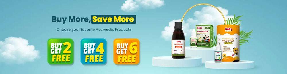
                Buy 2 Get 2 Free Offer on Ayurvedic Baby and Kids Care Products - BabyOrgano Sale
             