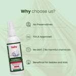 Chemical-free mosquito repellent for kids – no DEET, no preservatives, FDCA approved, safe for babies and kids