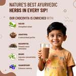 Chocolate milk powder with Ayurvedic herbs – Hadjod, Brahmi, Shankhpushpi – Nutriverse Chocovita Milk Mix for kids