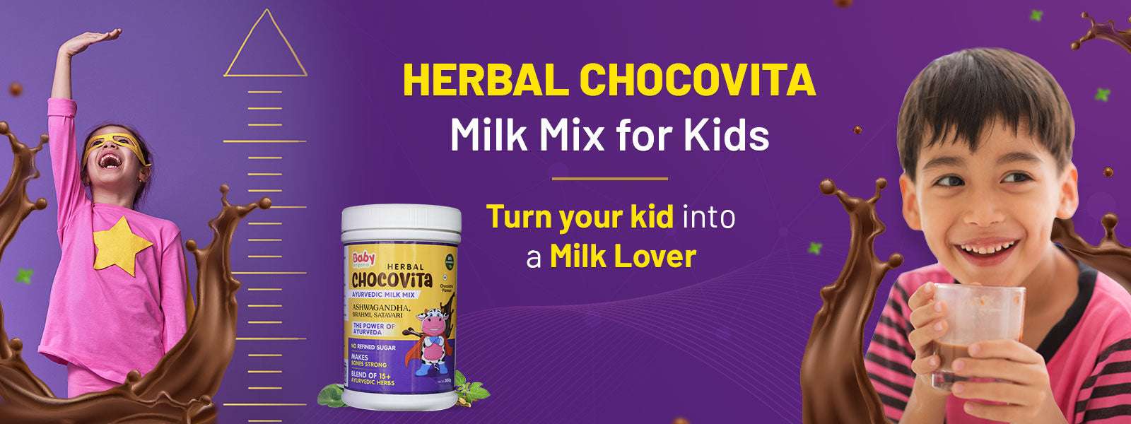 Herbal chocovita banner