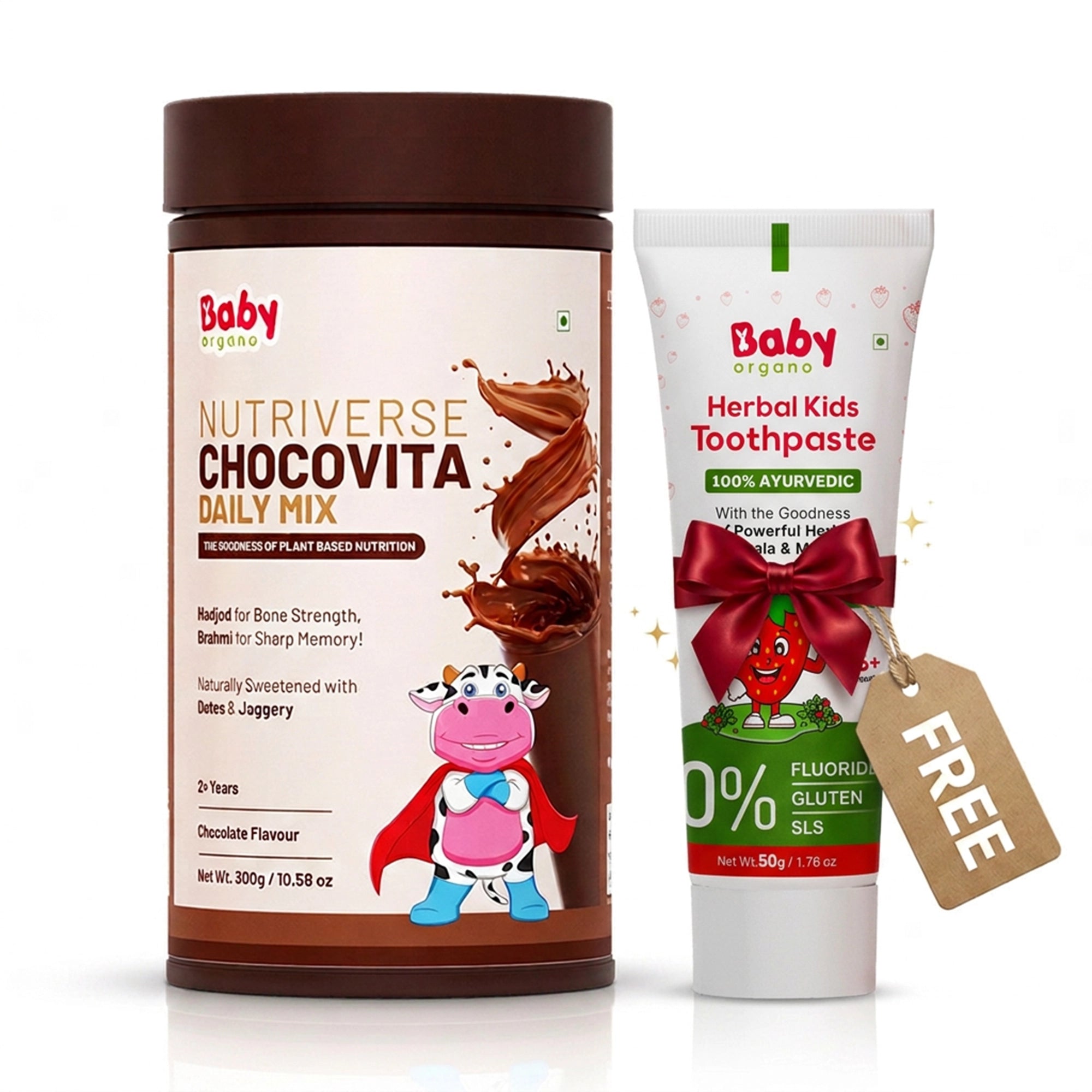 Chocovita Chocolate Milk Mix | Boosts Energy, Memory & Immunity | Made with Hadjod, Anantmool, Nagarmotha, Brahmi, & Shankhpushpi