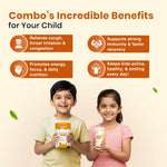 Cold & Immunity Shield Combo for Kids| Nutriverse Cold & Cough Gummies + Kesar Haldi Milk Mix