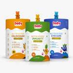 Complete Health Gummies Combo for Kids| Nutriverse Eye Care + Immunity + Nutriverse Cold & Cough Gummies (30 Gummies/Pack)