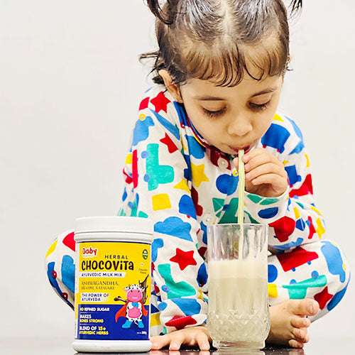 Chocolatey flavored milk mix for kids