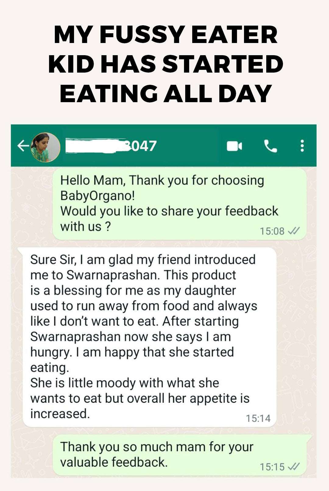 Baalprashan Swarnaprashan Fussy eater kid