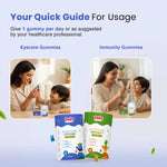 Eye & Immunity Wellness Duo for Kids| Nutriverse Eyecare Gummies + Nutriverse Immunity Gummies (30 Gummies/Pack)