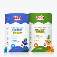 Eye & Immunity Wellness Duo for Kids| Nutriverse Eyecare Gummies + Nutriverse Immunity Gummies (30 Gummies/Pack)